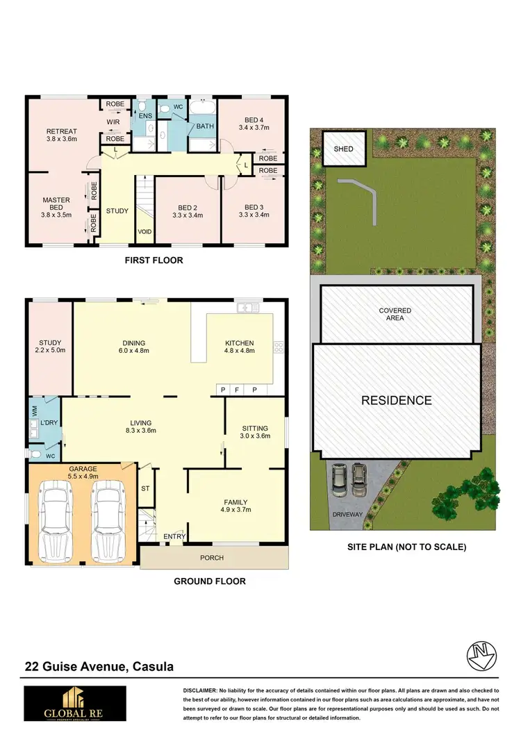 Floorplan of Homely house listing, 22 Guise Avenue, Casula NSW 2170