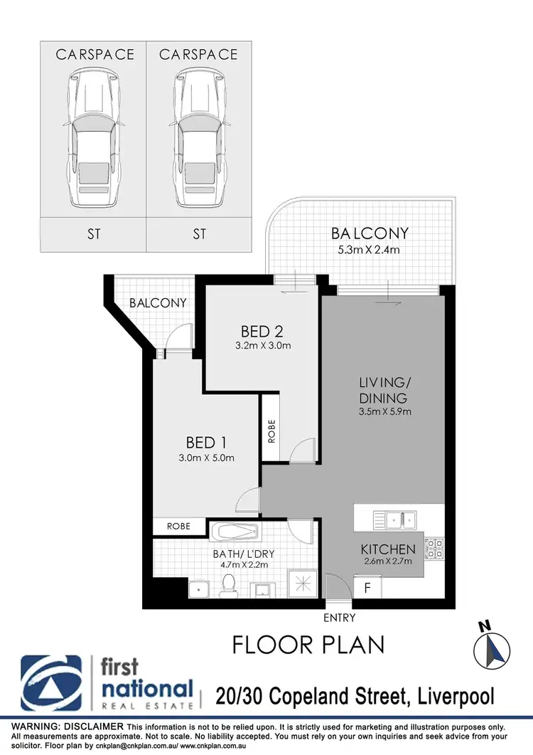 Floorplan of Homely unit listing, 20/30-32 Copeland Street, Liverpool NSW 2170