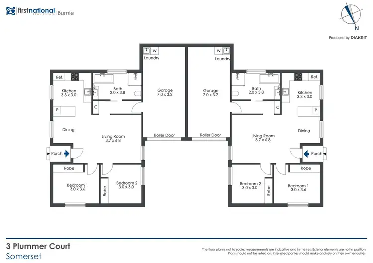 Floorplan of Homely unit listing, 3 Plummer Court, Somerset TAS 7322