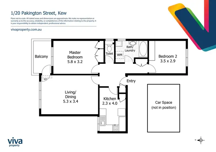Floorplan of Homely apartment listing, 1/20 Pakington Street, Kew VIC 3101