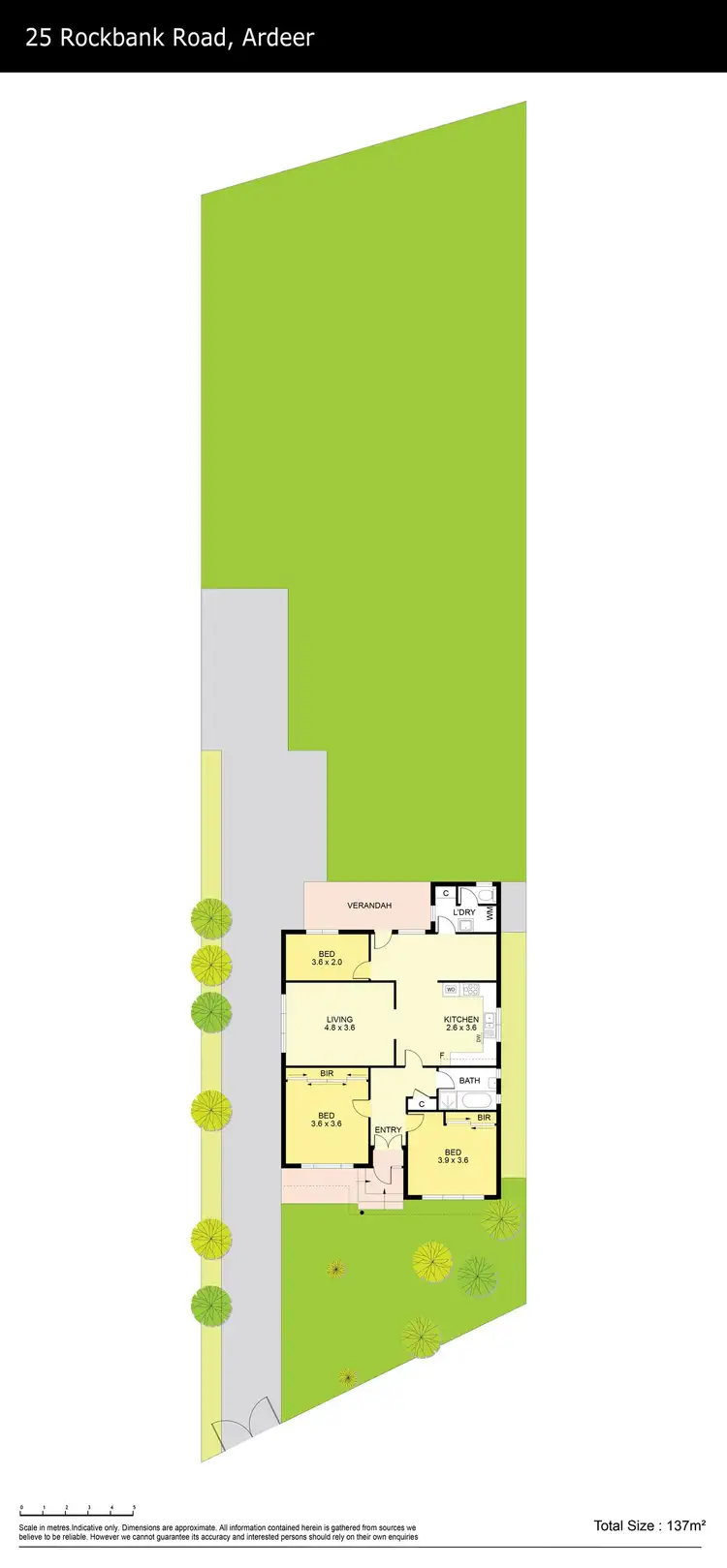 Floorplan of Homely house listing, 25 Rockbank Road, Ardeer VIC 3022