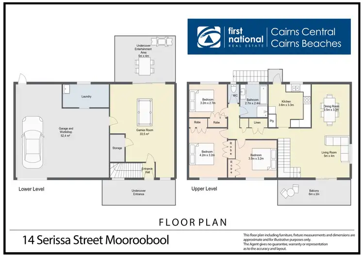 Floorplan of Homely house listing, 14 Serissa Street, Mooroobool QLD 4870
