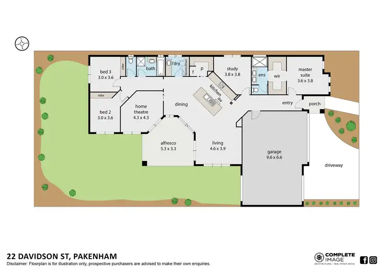 Floorplan of Homely house listing, 22 Davidson Street, Pakenham VIC 3810