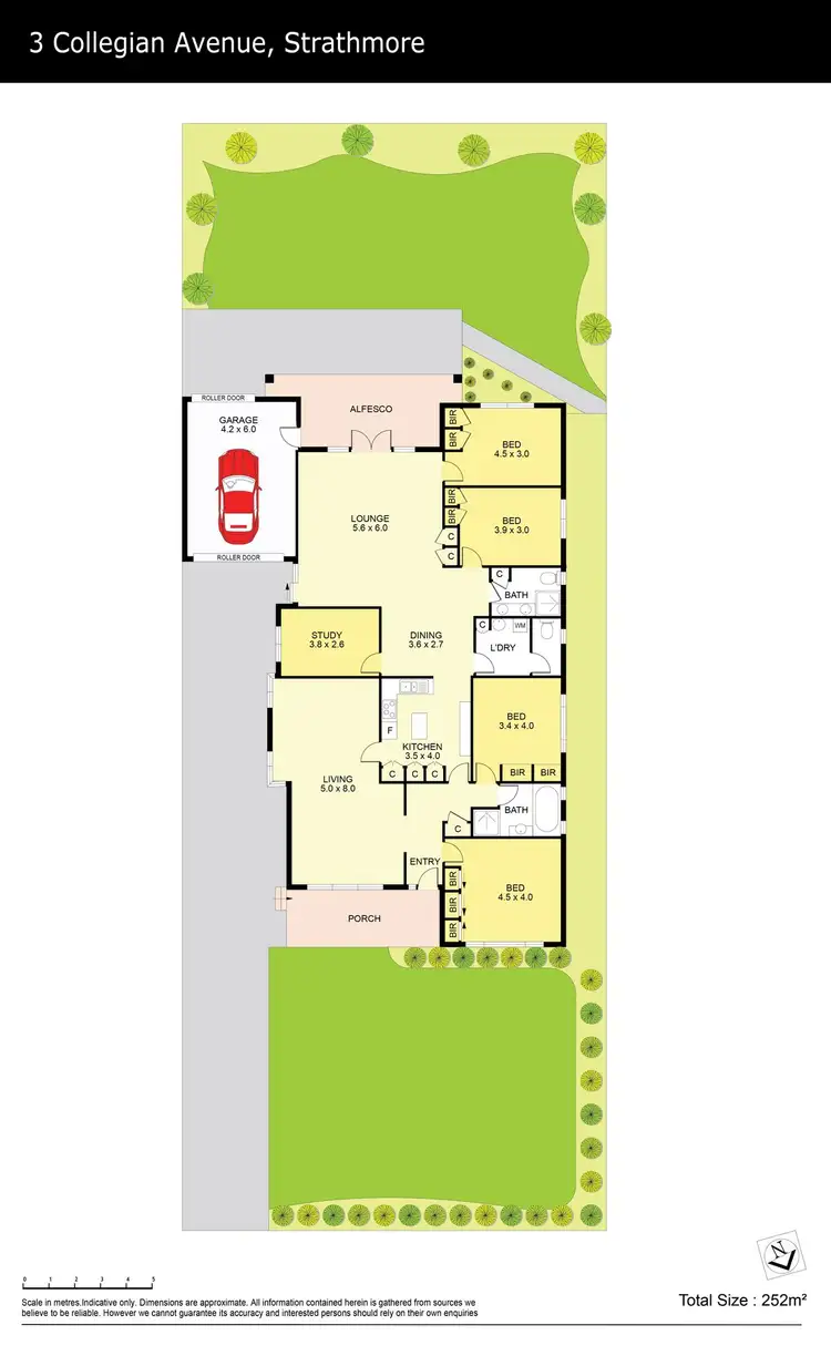 Floorplan of Homely house listing, 3 Collegian Avenue, Strathmore VIC 3041