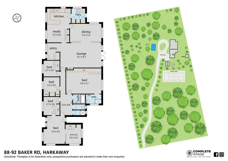 Floorplan of Homely house listing, 88-92 Baker Road, Harkaway VIC 3806