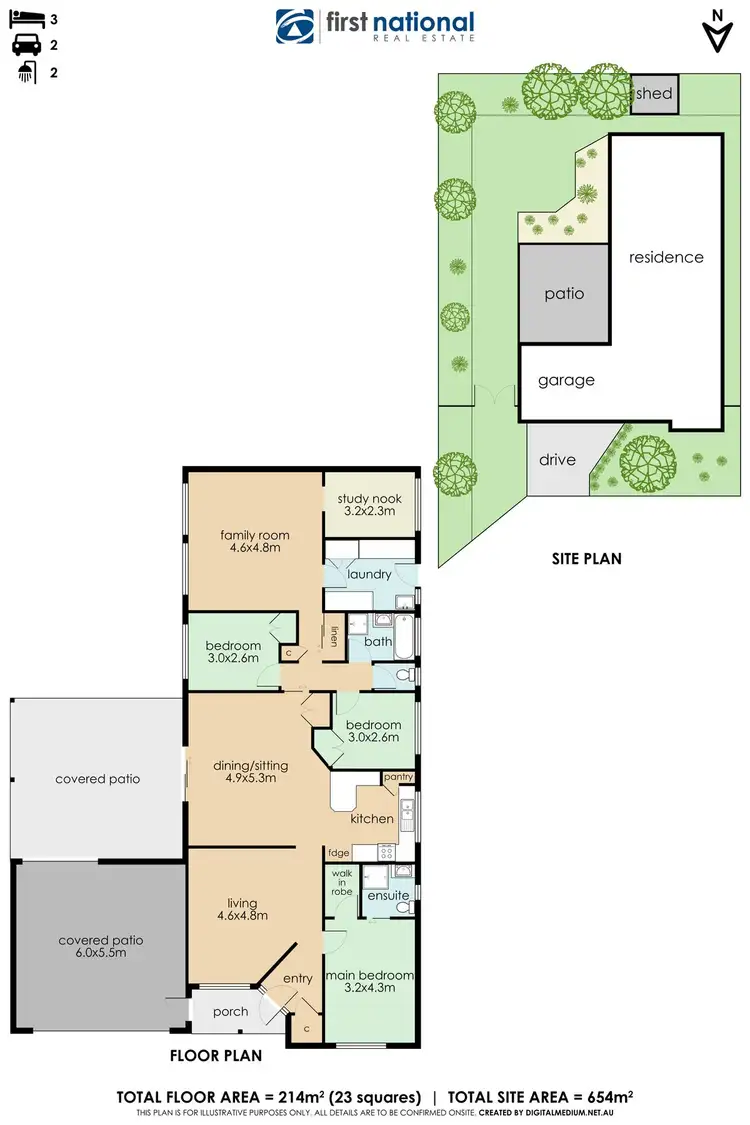 Floorplan of Homely house listing, 16 Warrenwood Place, Narre Warren VIC 3805