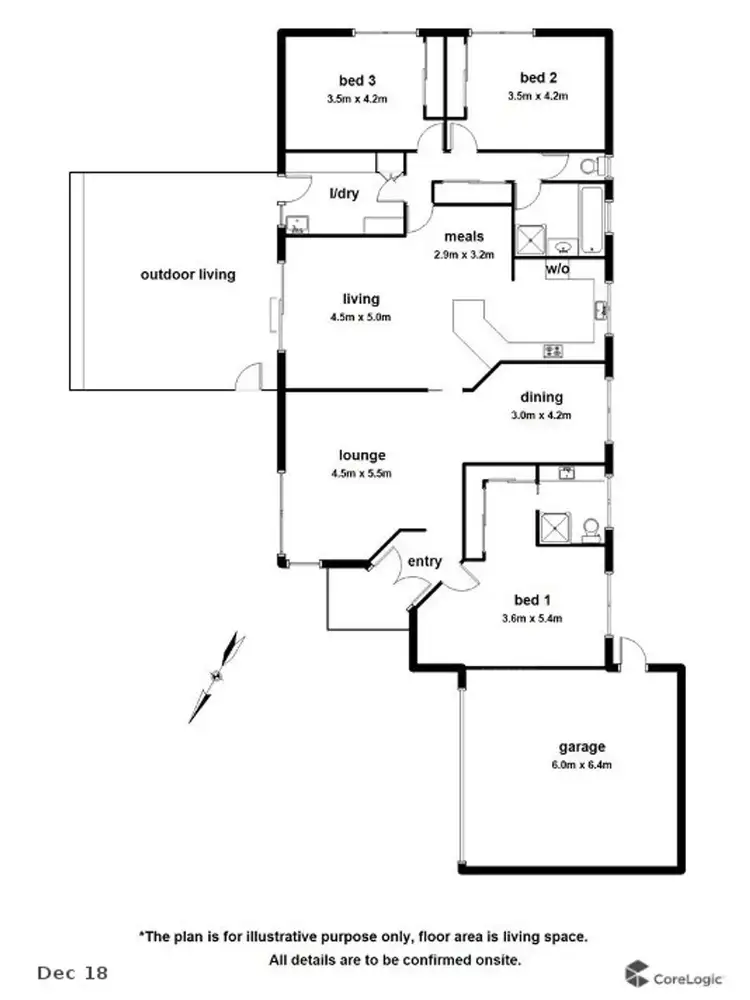 Floorplan of Homely house listing, 1 Lily Vale Close, Berwick VIC 3806