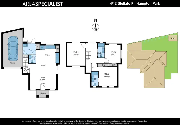 Floorplan of Homely townhouse listing, 4/12 Stellato Place, Hampton Park VIC 3976