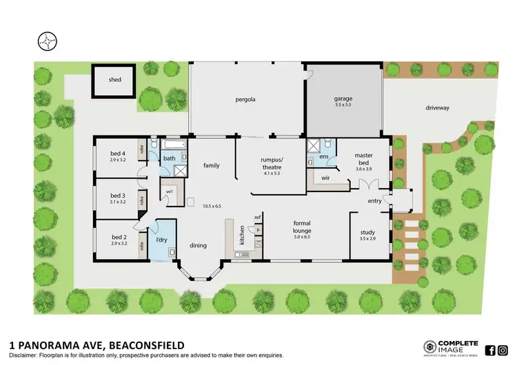 Floorplan of Homely house listing, 1 Panorama Avenue, Beaconsfield VIC 3807