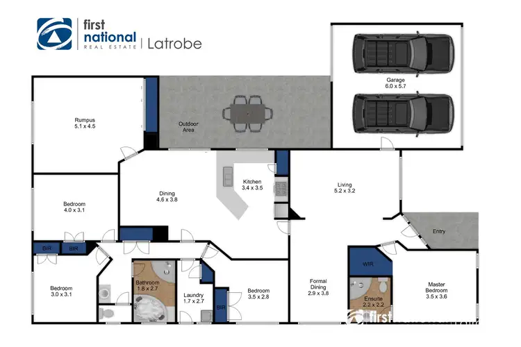 Floorplan of Homely house listing, 13 Mayfair Court, Traralgon VIC 3844