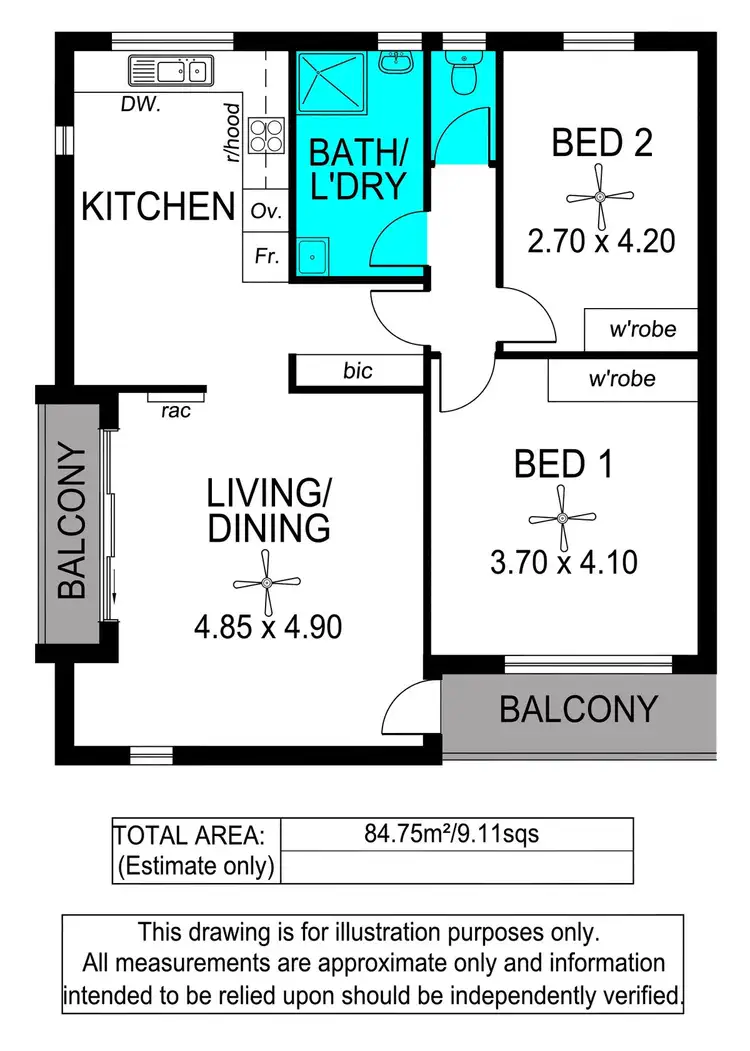 Floorplan of Homely unit listing, 10/298 Military Road, Grange SA 5022
