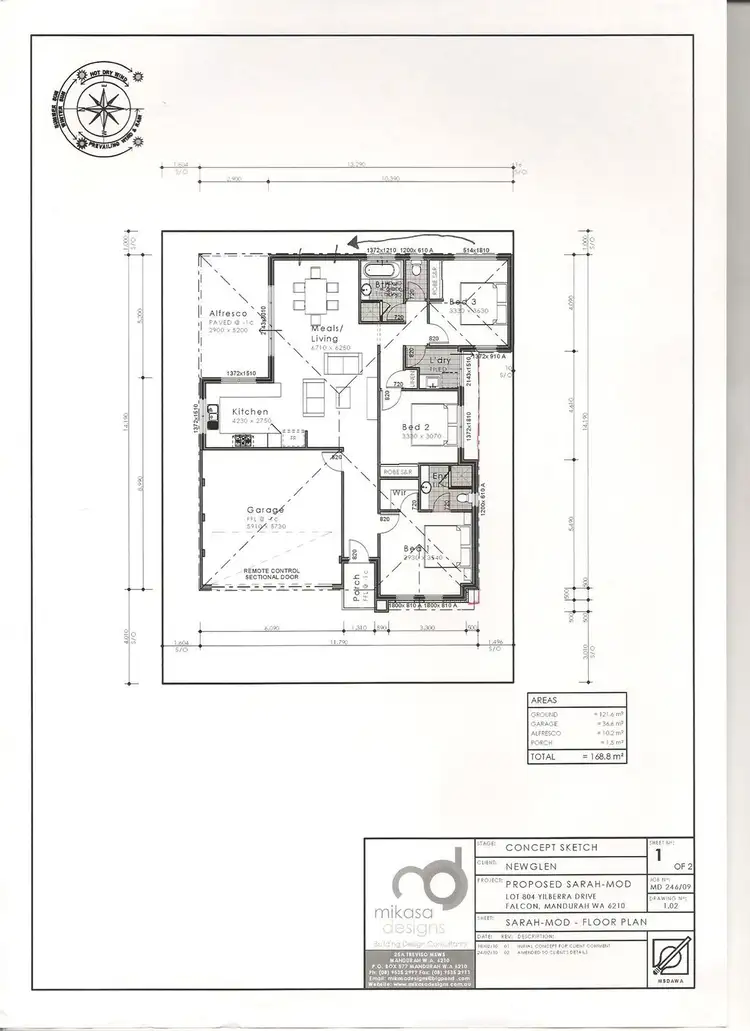 Floorplan of Homely house listing, 3 Yilberra Drive, Falcon WA 6210