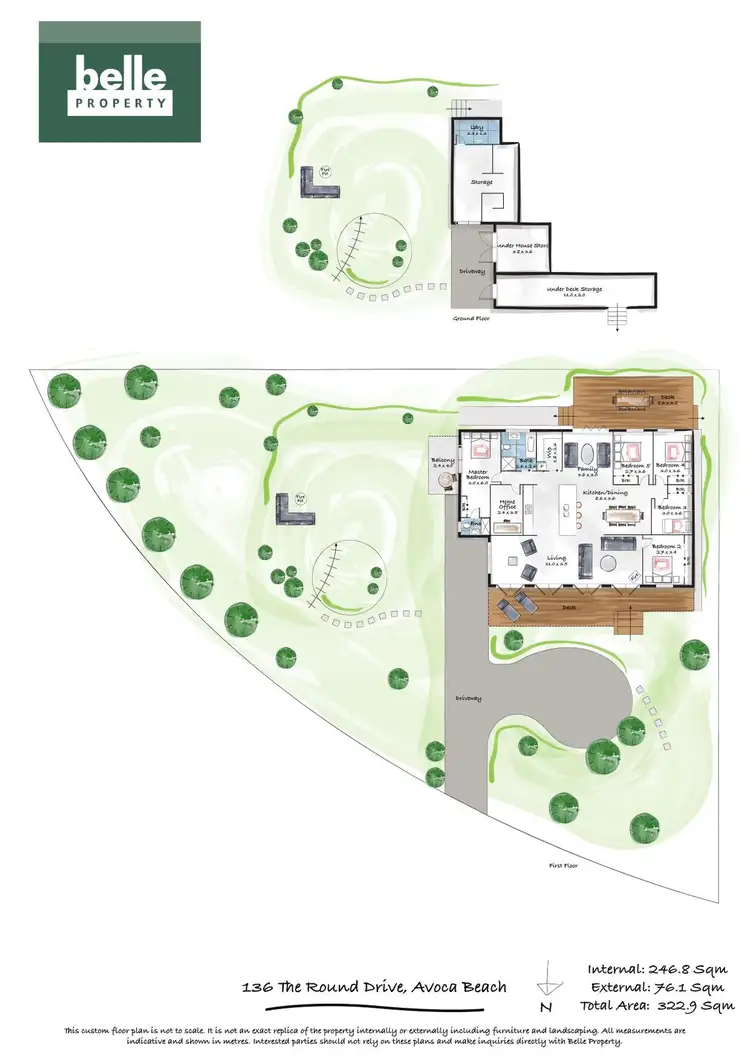Floorplan of Homely house listing, 136 The Round Drive, Avoca Beach NSW 2251