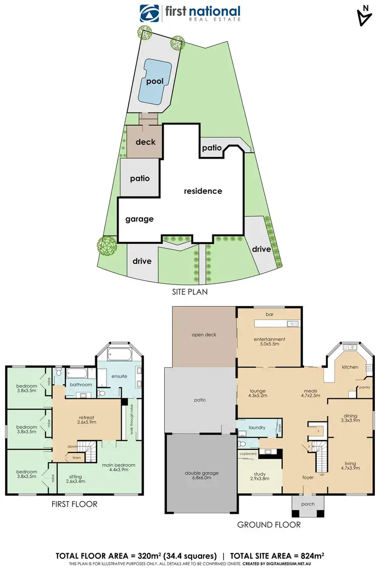Floorplan of Homely house listing, 9 Riverglen Road, Berwick VIC 3806