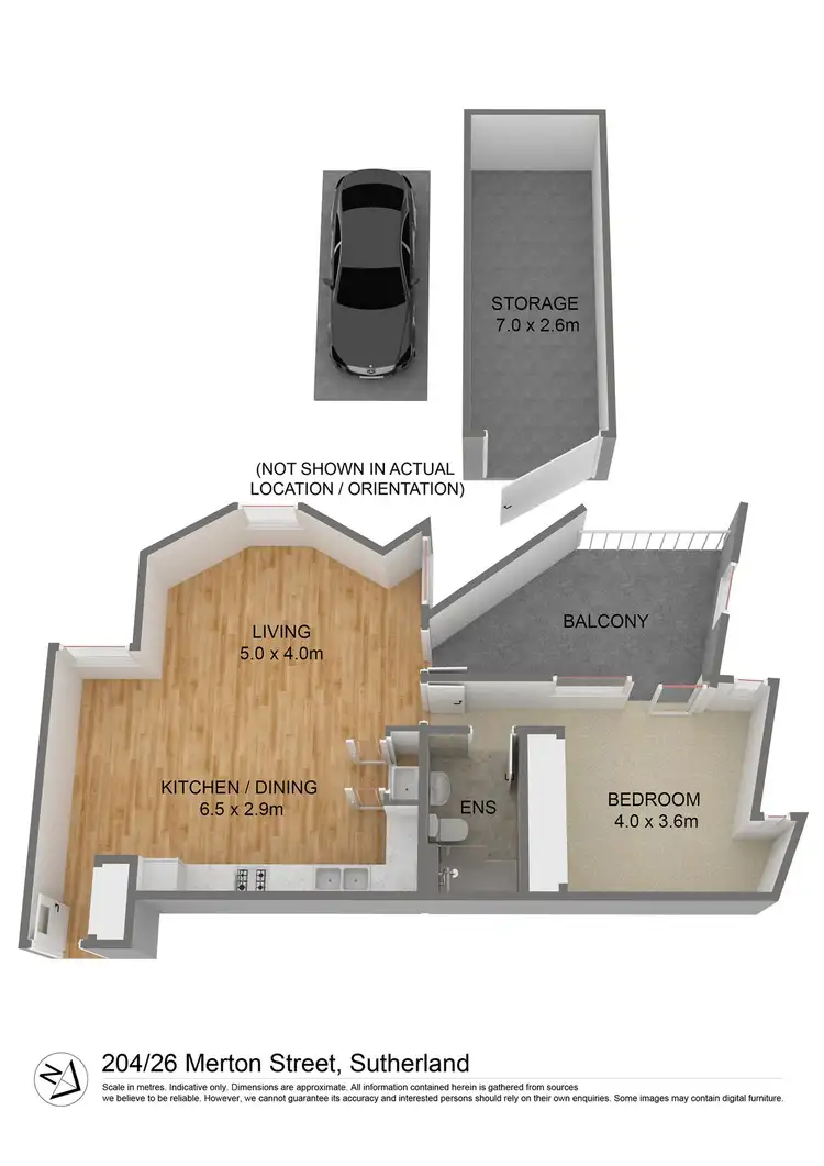 Floorplan of Homely apartment listing, 204/26 Merton Street, Sutherland NSW 2232