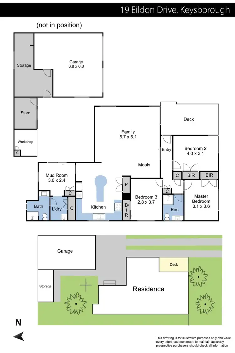 Floorplan of Homely house listing, 19 Eildon Drive, Keysborough VIC 3173