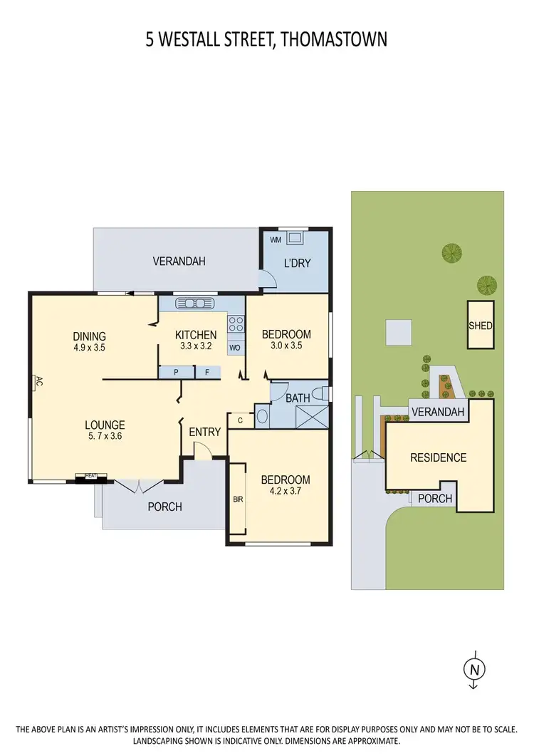 Floorplan of Homely house listing, 5 Westall Street, Thomastown VIC 3074