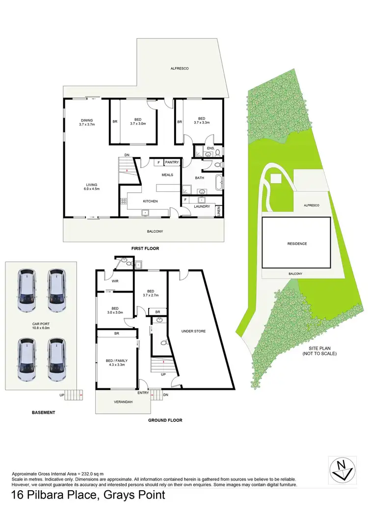 Floorplan of Homely house listing, 16 Pilbara Place, Grays Point NSW 2232