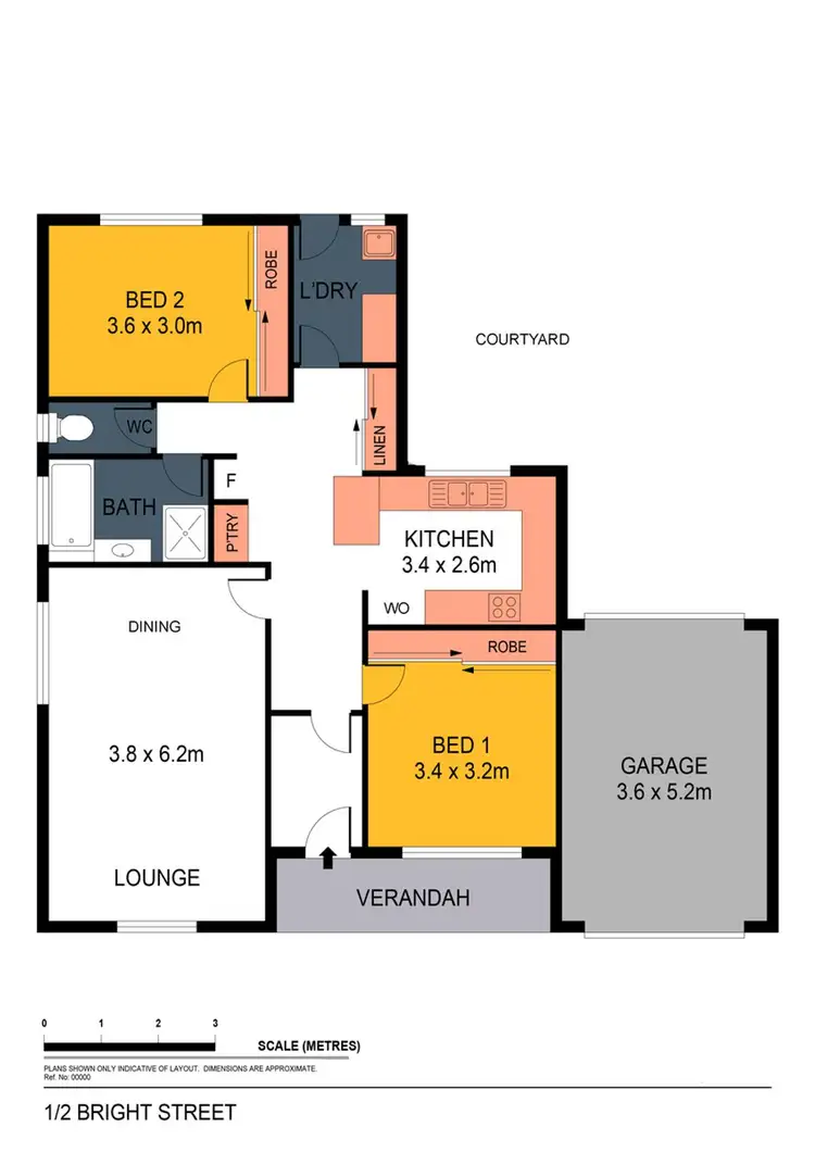 Floorplan of Homely house listing, 1/2 Bright Street, Eaglehawk VIC 3556