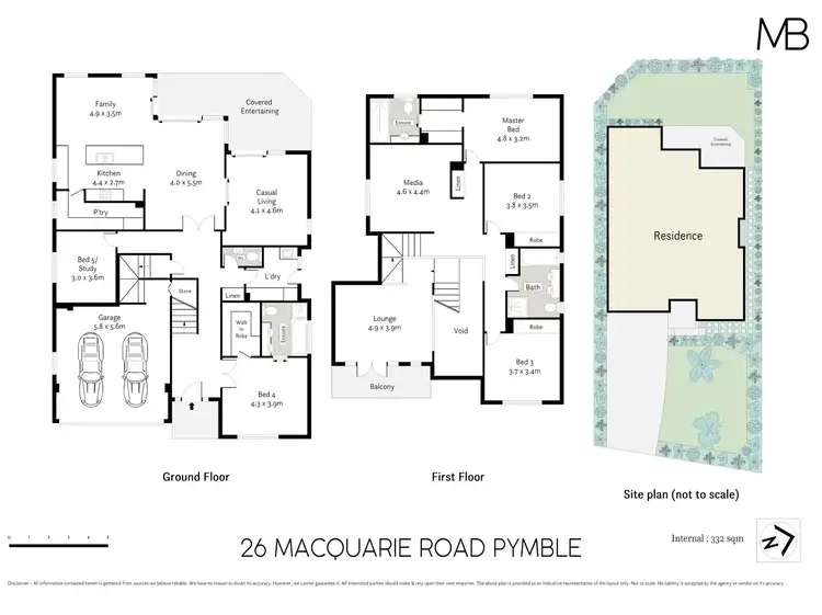 Floorplan of Homely house listing, 26 Macquarie Road, Pymble NSW 2073
