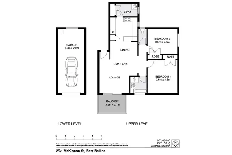 Floorplan of Homely unit listing, 2/31 McKinnon Street, East Ballina NSW 2478