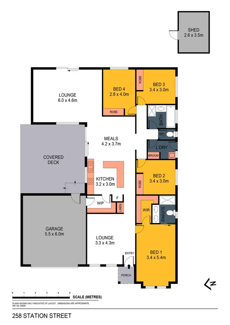Floorplan of Homely house listing, 258 Station Street, Epsom VIC 3551