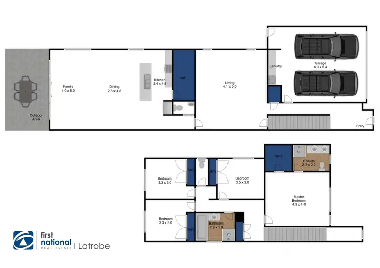 Floorplan of Homely house listing, 36B St Georges Road, Traralgon VIC 3844