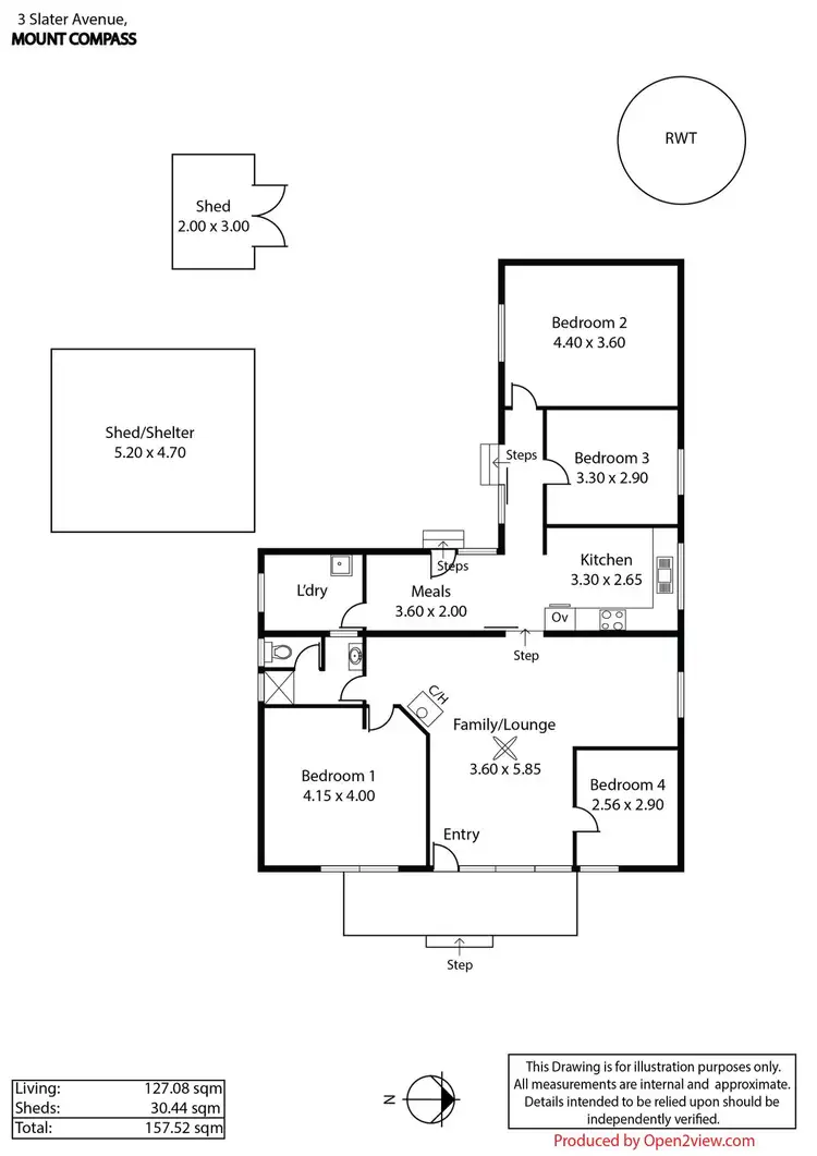 Floorplan of Homely house listing, 3 Slater Avenue, Mount Compass SA 5210