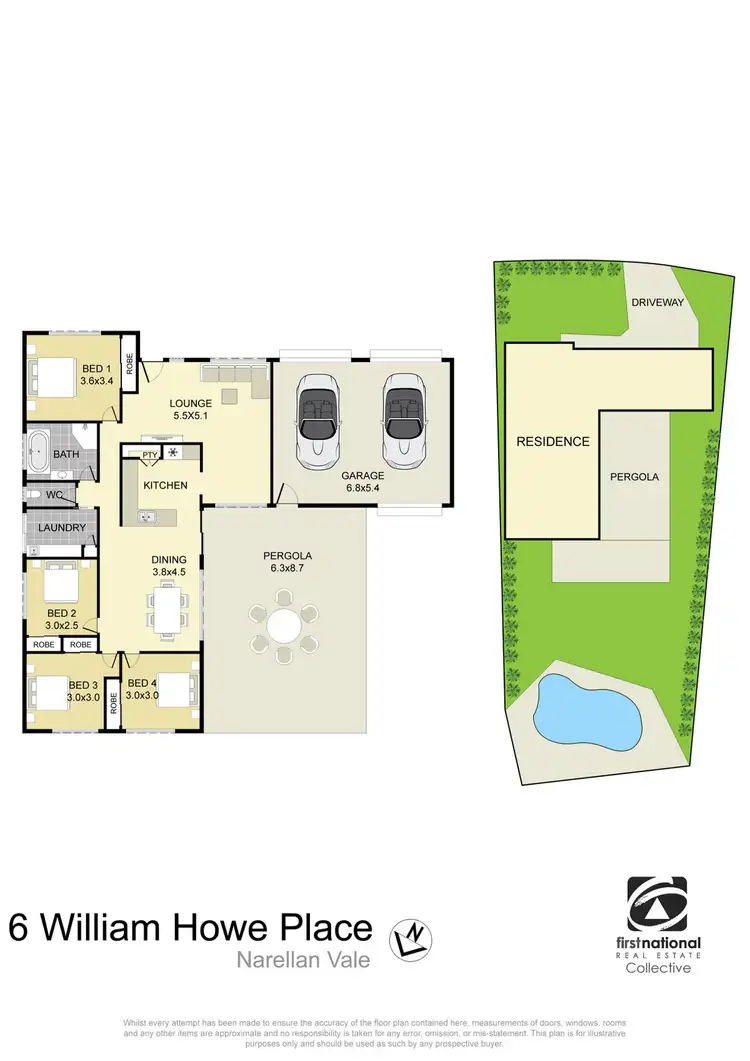 Floorplan of Homely house listing, 6 William Howe Place, Narellan Vale NSW 2567