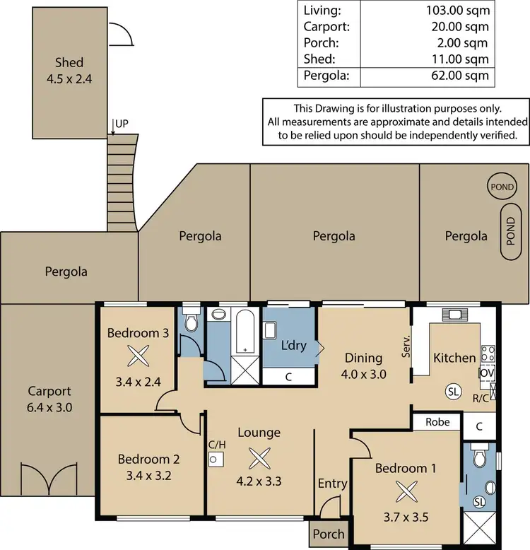 Floorplan of Homely house listing, 16 Berrett Road, Gawler East SA 5118