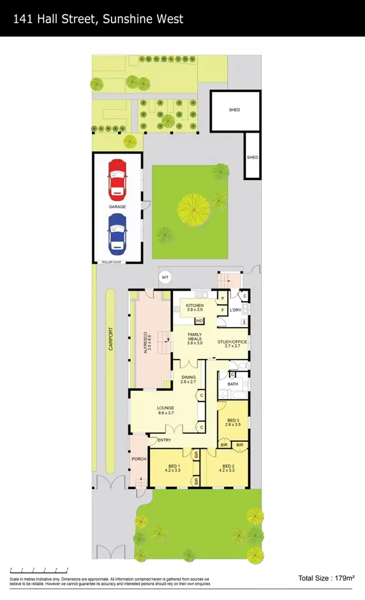 Floorplan of Homely house listing, 141 Hall Street, Sunshine West VIC 3020