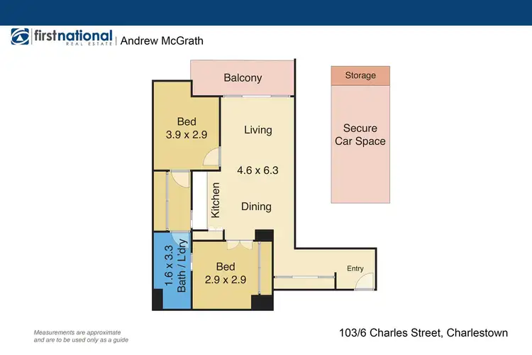 Floorplan of Homely unit listing, 103/6 Charles Street, Charlestown NSW 2290