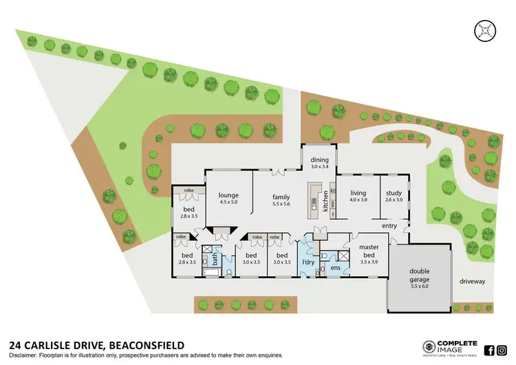 Floorplan of Homely house listing, 24 Carlisle Drive, Beaconsfield VIC 3807
