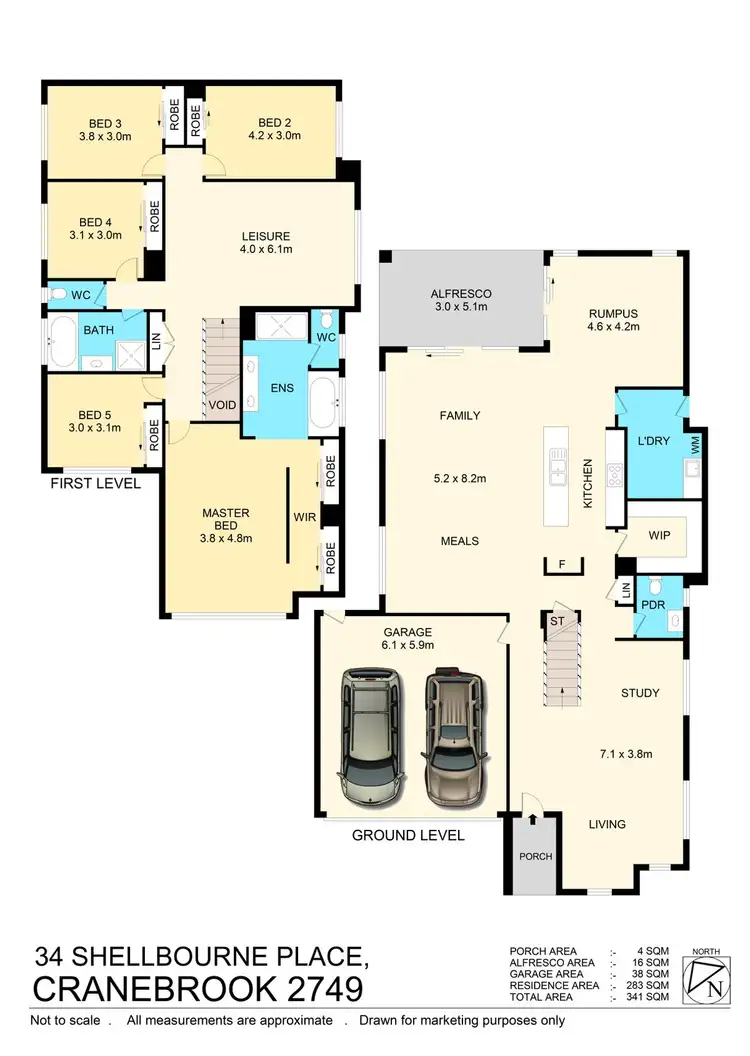 Floorplan of Homely house listing, 34 Shellbourne Place, Cranebrook NSW 2749