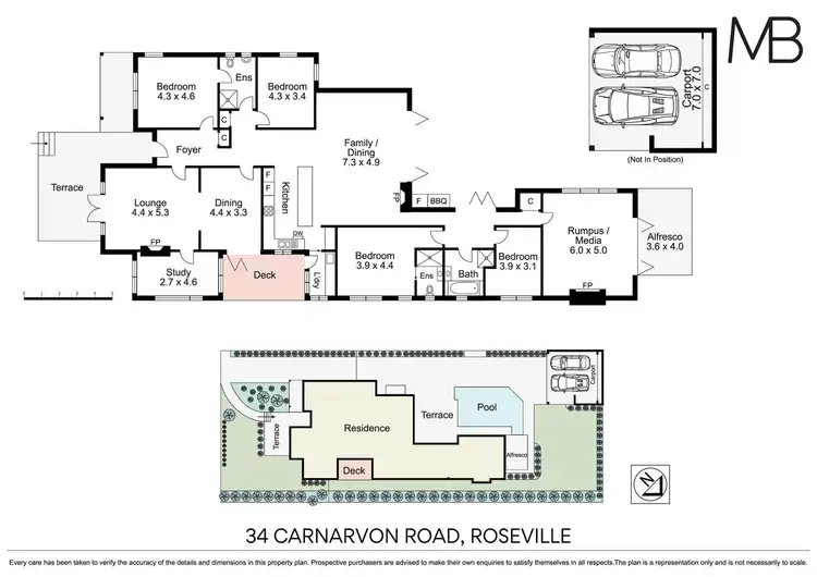Floorplan of Homely house listing, 34 Carnarvon Road, Roseville NSW 2069