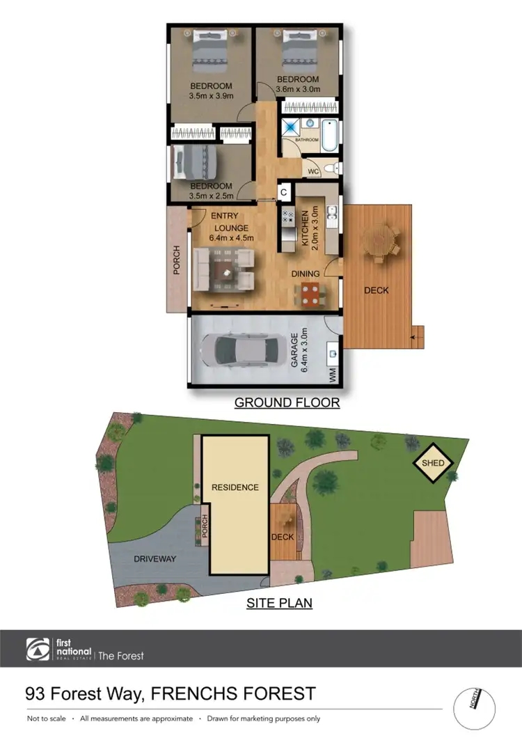 Floorplan of Homely house listing, 93 Forest Way, Frenchs Forest NSW 2086