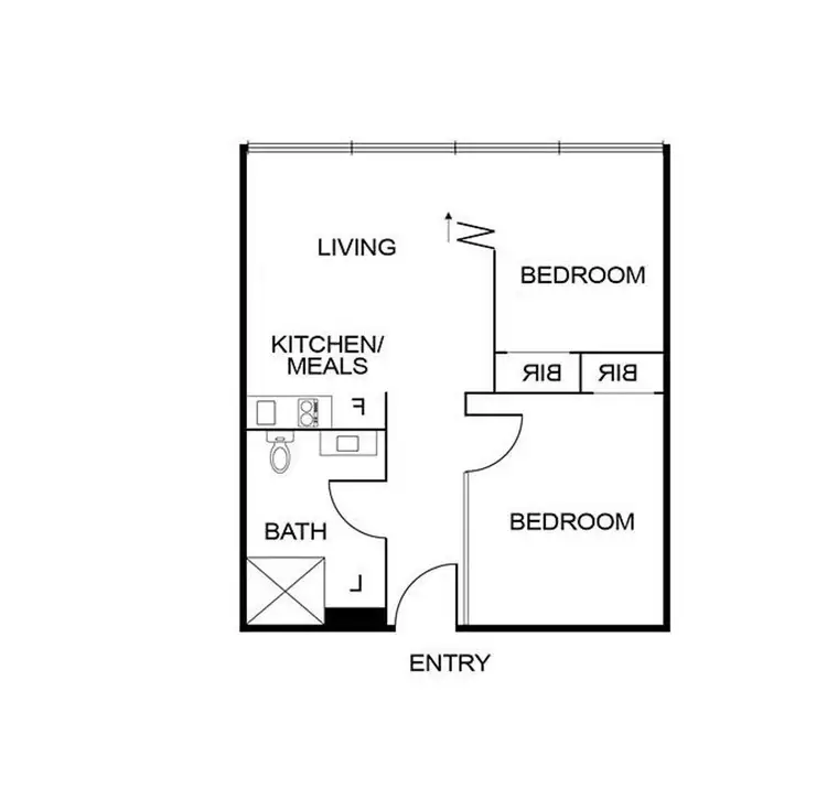 Floorplan of Homely apartment listing, 1904/31 A'Beckett Street, Melbourne VIC 3000