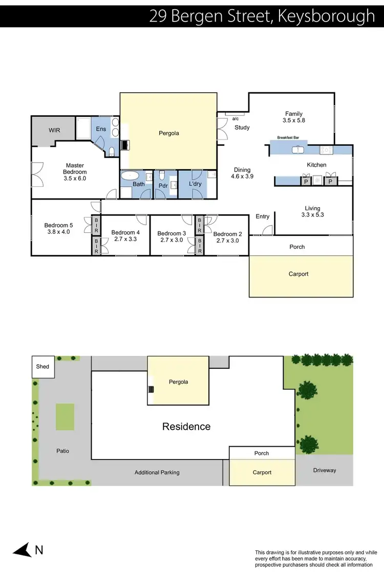Floorplan of Homely house listing, 29 Bergen Street, Keysborough VIC 3173
