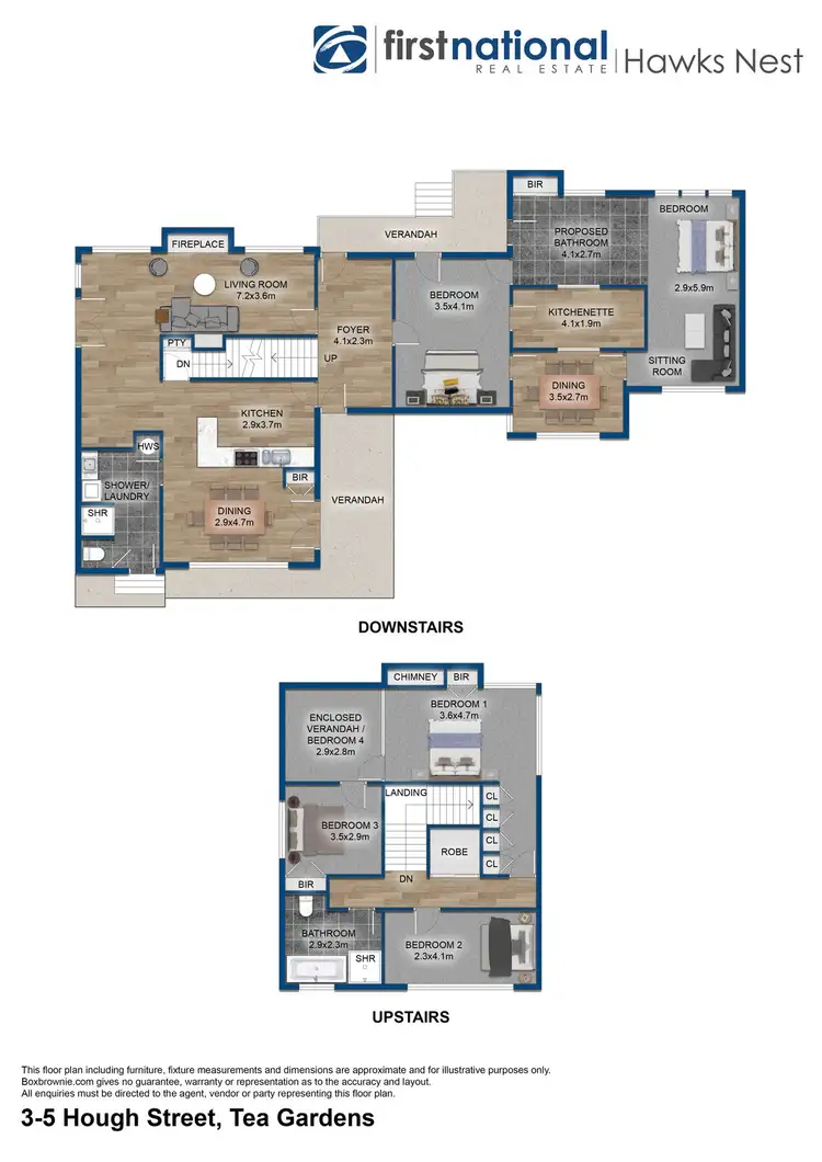 Floorplan of Homely house listing, 3-5 Hough Street, Tea Gardens NSW 2324