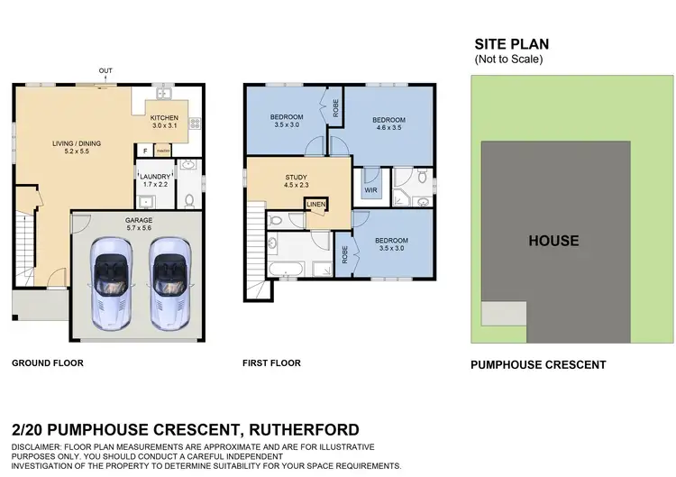 Floorplan of Homely house listing, 2/20 Pumphouse Crescent, Rutherford NSW 2320