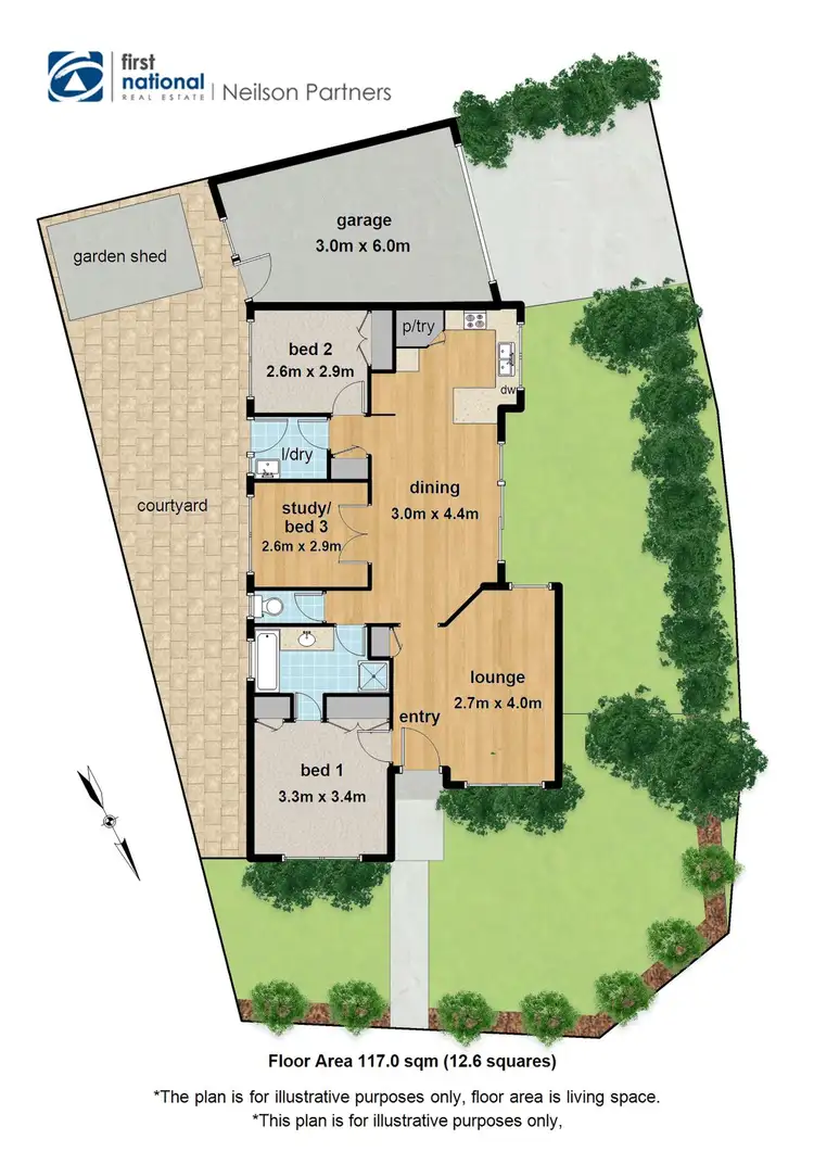 Floorplan of Homely house listing, 1 Sheffield Close, Pakenham VIC 3810