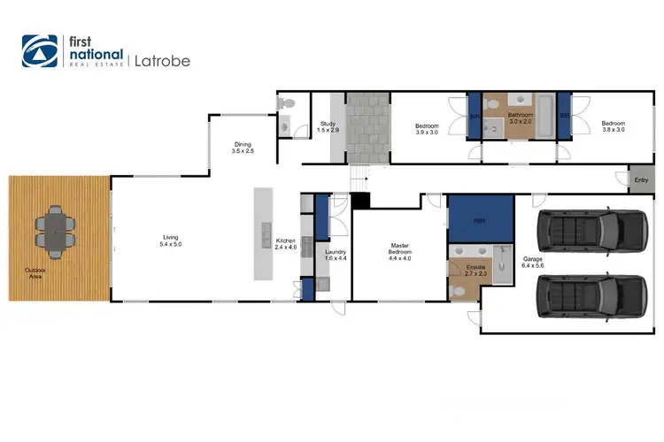Floorplan of Homely house listing, 50A St Georges Road, Traralgon VIC 3844