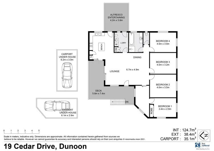Floorplan of Homely rural property listing, 19 Cedar Drive, Dunoon NSW 2480