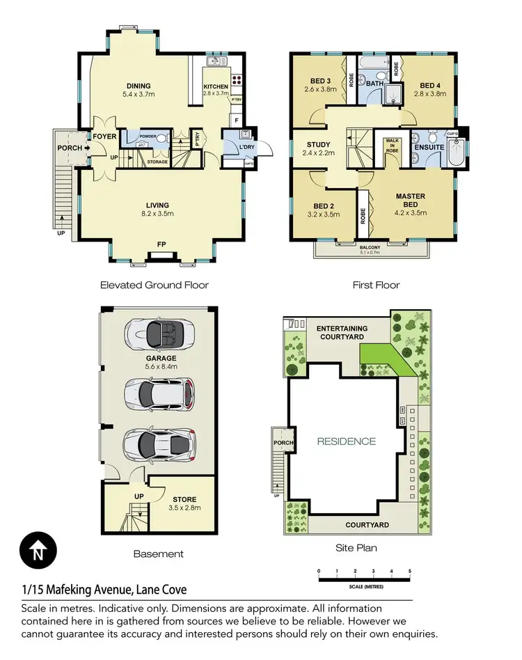 Floorplan of Homely townhouse listing, 1/15 Mafeking Avenue, Lane Cove NSW 2066