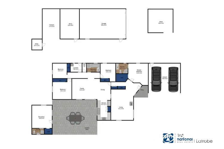 Floorplan of Homely house listing, 9 Tenneille Court, Rosedale VIC 3847