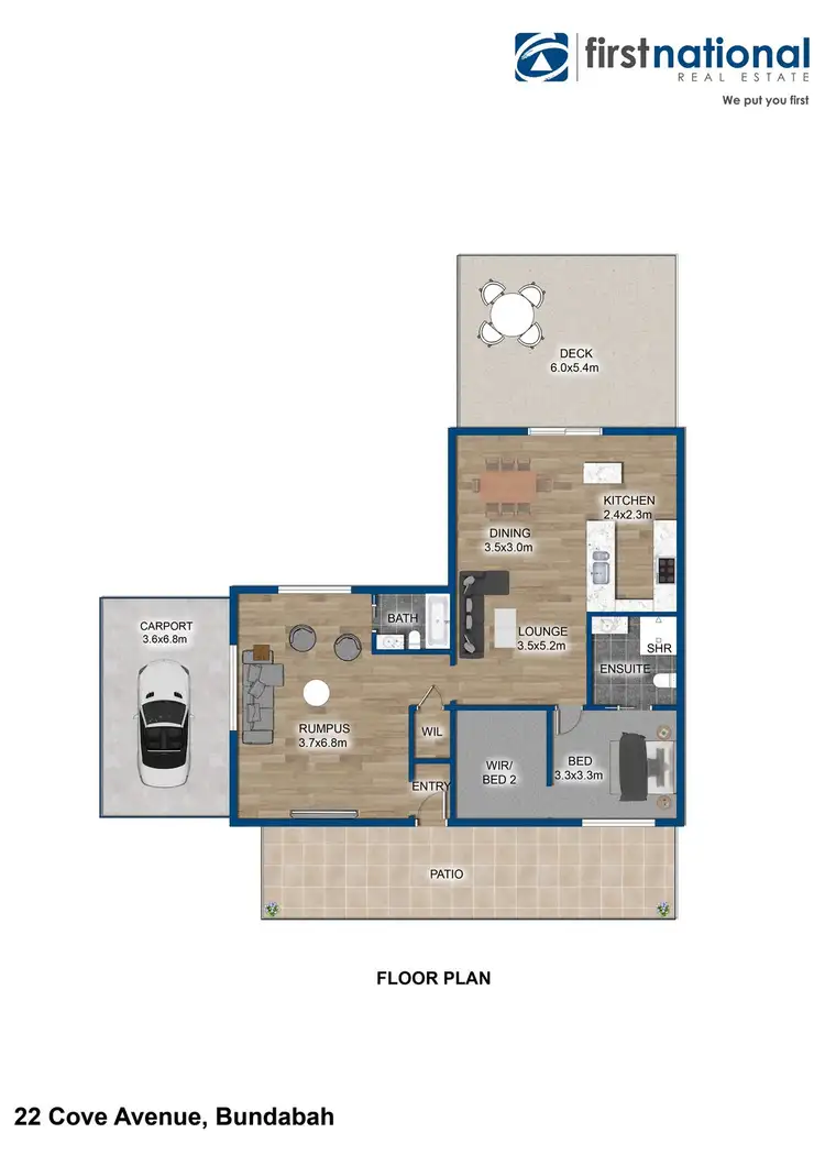 Floorplan of Homely house listing, 22 Cove Avenue, Bundabah NSW 2324