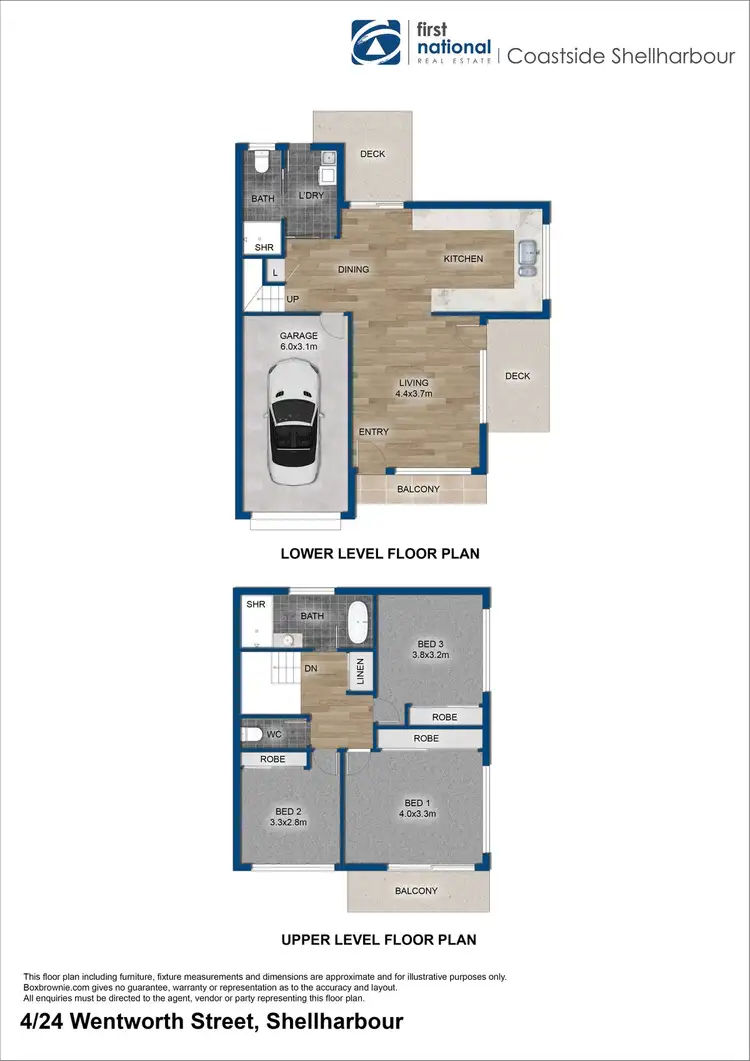 Floorplan of Homely townhouse listing, 4/24 Wentworth Street, Shellharbour NSW 2529