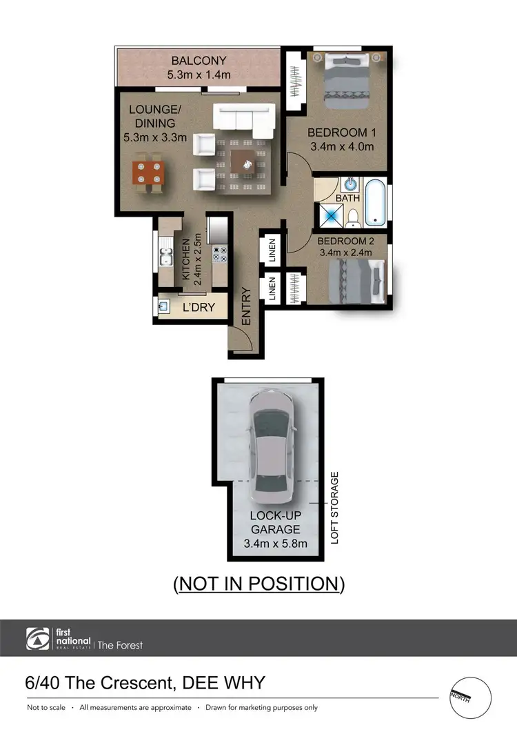 Floorplan of Homely unit listing, 6/40 The Crescent, Dee Why NSW 2099