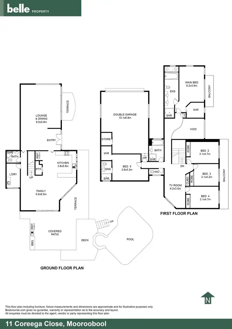 Floorplan of Homely house listing, 11 Coreega Close, Mooroobool QLD 4870