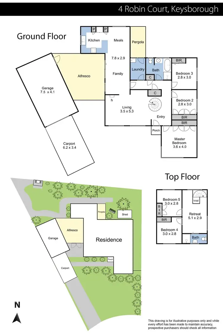 Floorplan of Homely house listing, 4 Robin Court, Keysborough VIC 3173